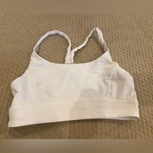 White Lululemon sports bra, size 6